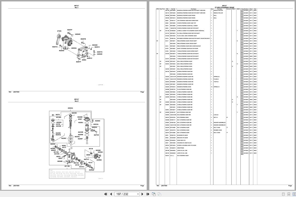 Mitsubishi Fuso Bus MP237 Spare Parts Catalog (2)