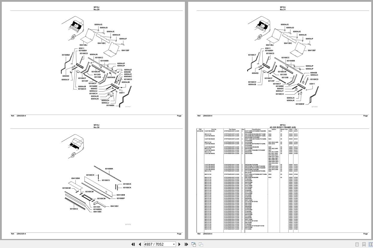 Mitsubishi Fuso Bus MP35J Spare Parts Catalog (2)