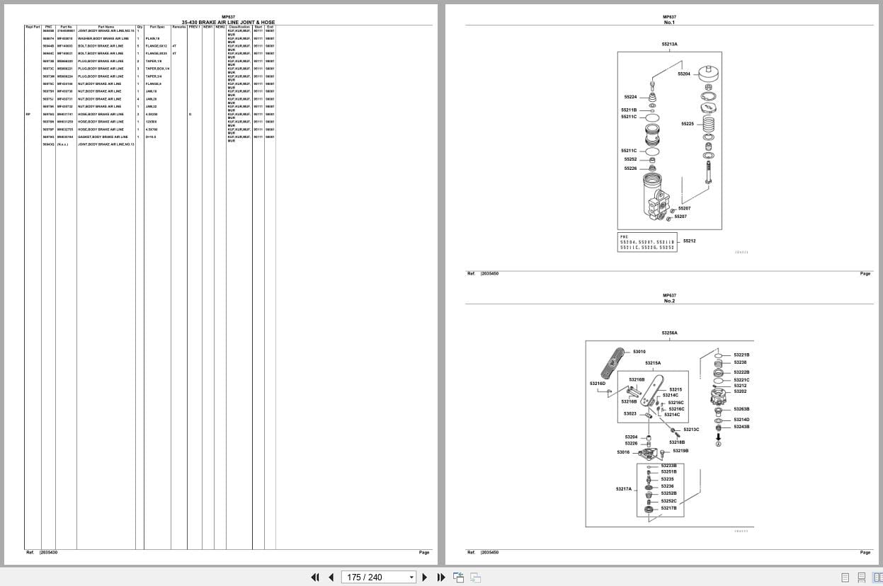 Mitsubishi Fuso Bus MP637 Spare Parts Catalog (2)