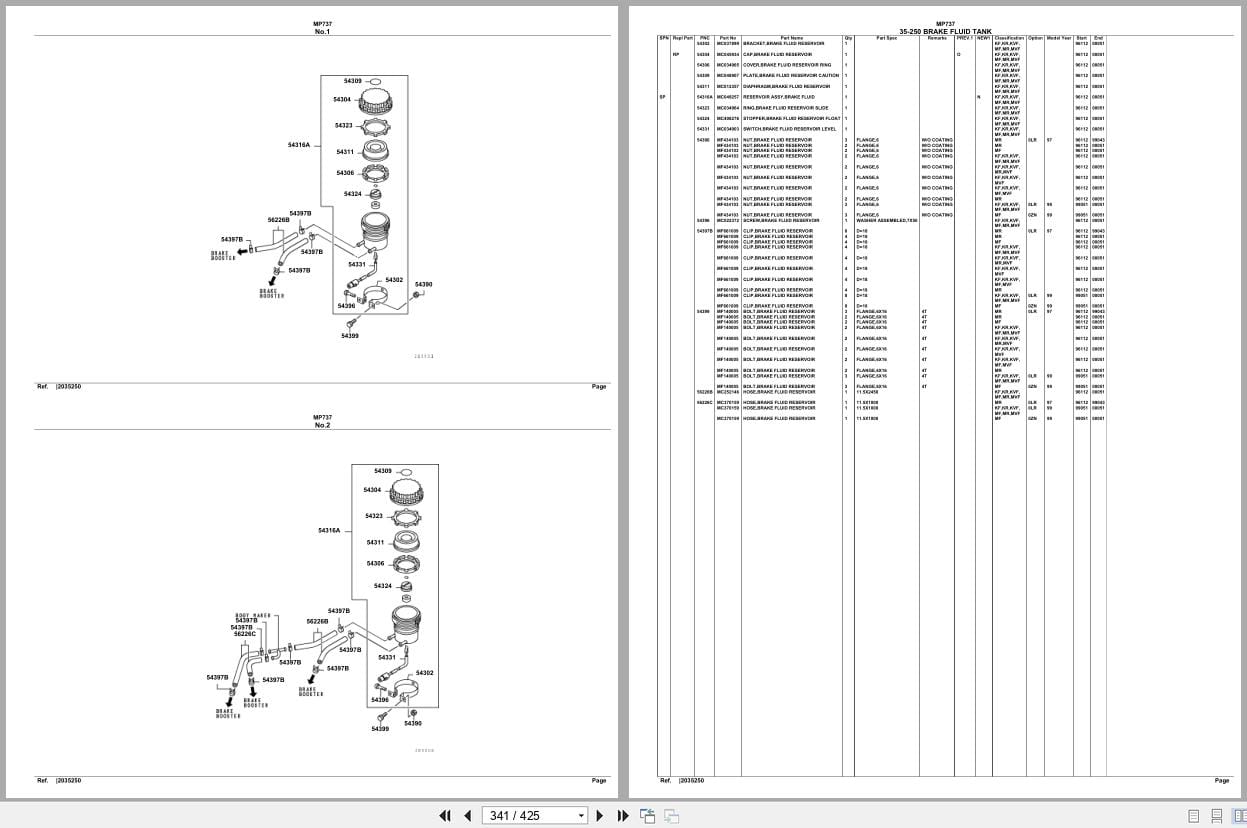 Mitsubishi Fuso Bus MP737 Spare Parts Catalog (2)