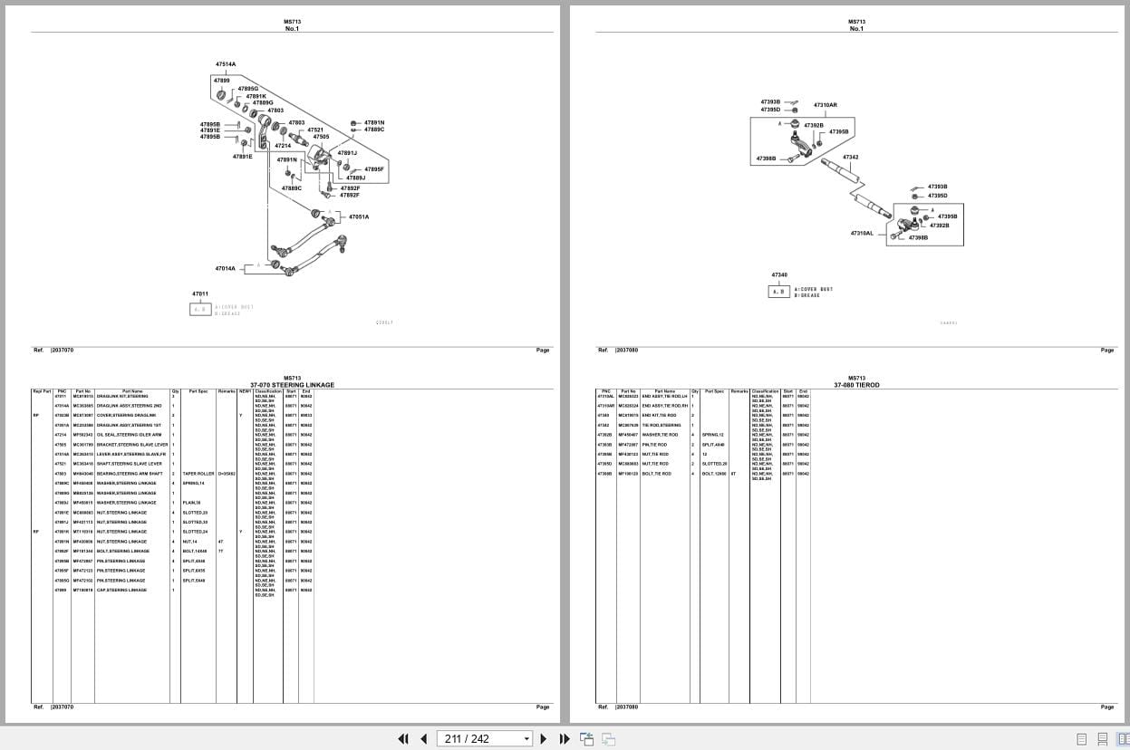 Mitsubishi Fuso Bus MS713 Spare Parts Catalog (2)