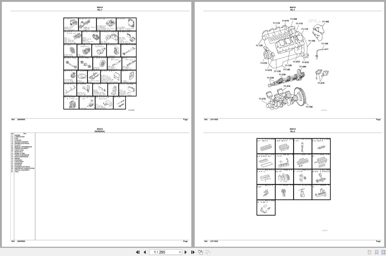 Mitsubishi Fuso Bus MS819 Spare Parts Catalog (1)