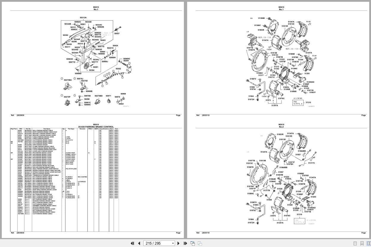 Mitsubishi Fuso Bus MS819 Spare Parts Catalog (2)