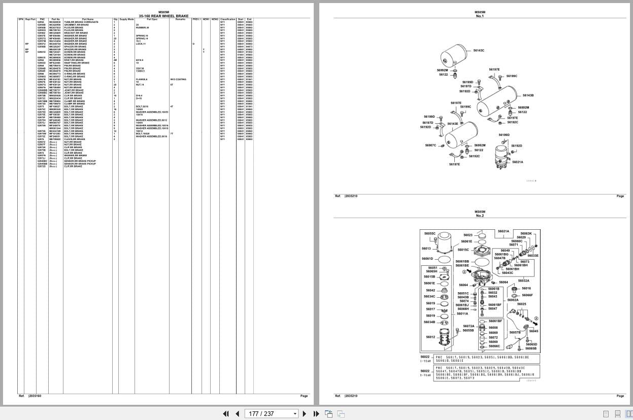 Mitsubishi Fuso Bus MS85M Spare Parts Catalog (2)