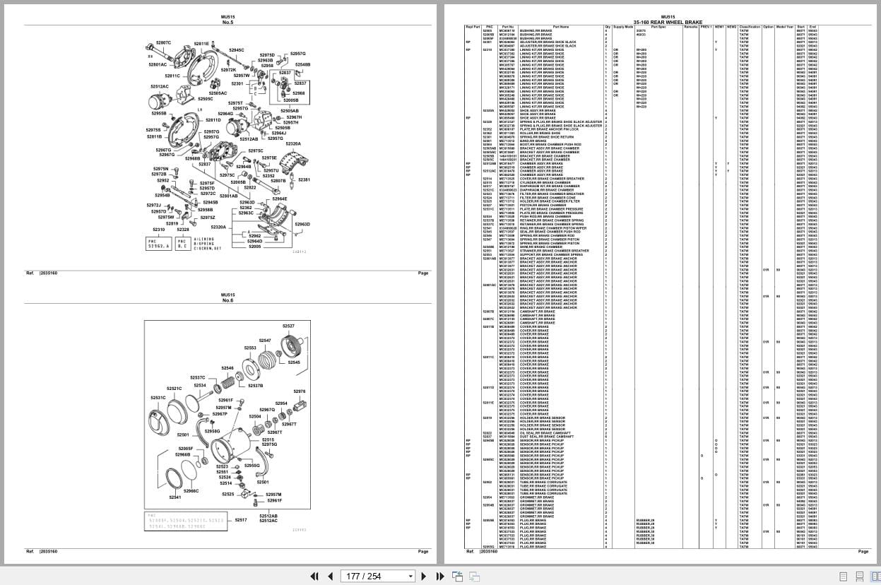 Mitsubishi Fuso Bus MU515 Spare Parts Catalog (2)