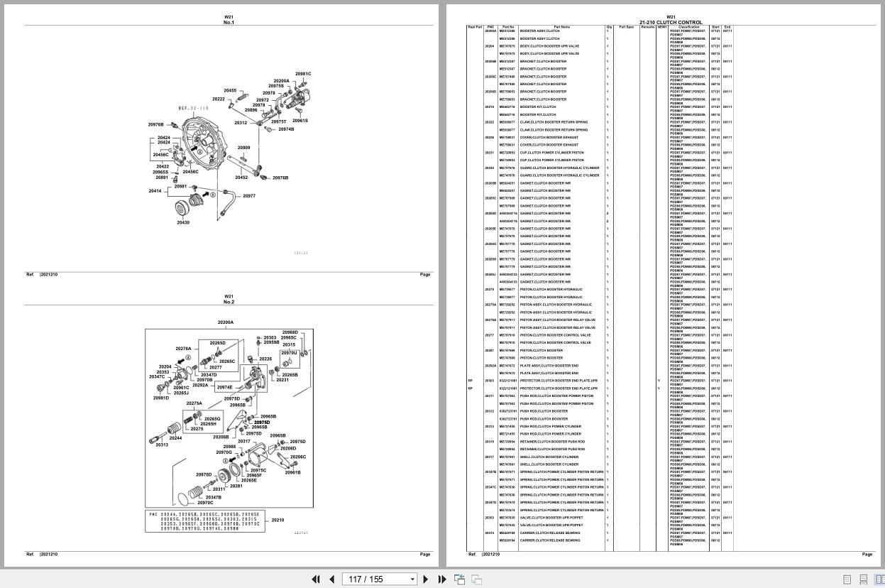 Mitsubishi Fuso Bus W21 Spare Parts Catalog (2)