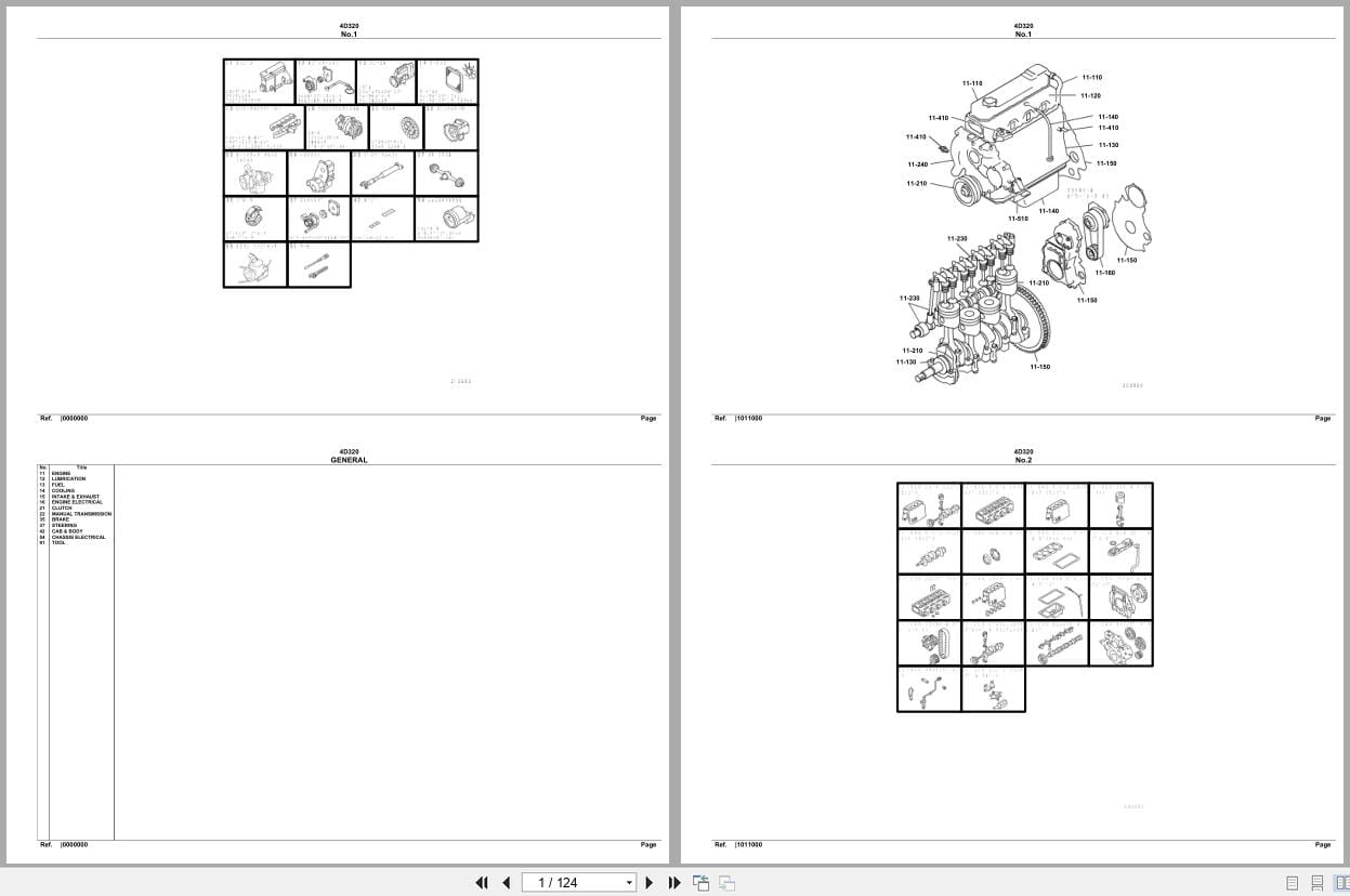 Mitsubishi Fuso Engine 4D320 Spare Parts Catalog (1)