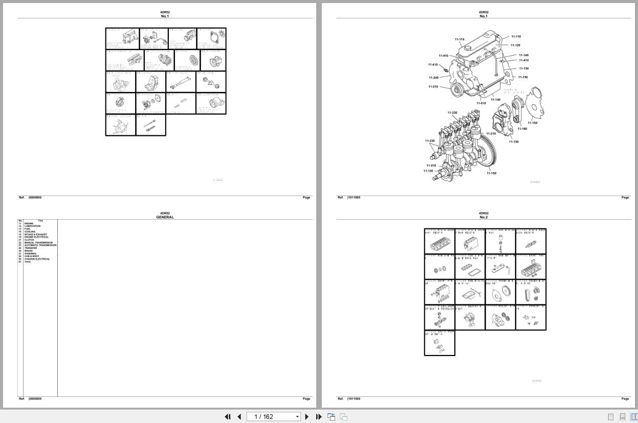 Mitsubishi Fuso Engine 4DR52 Spare Parts Catalog (1)