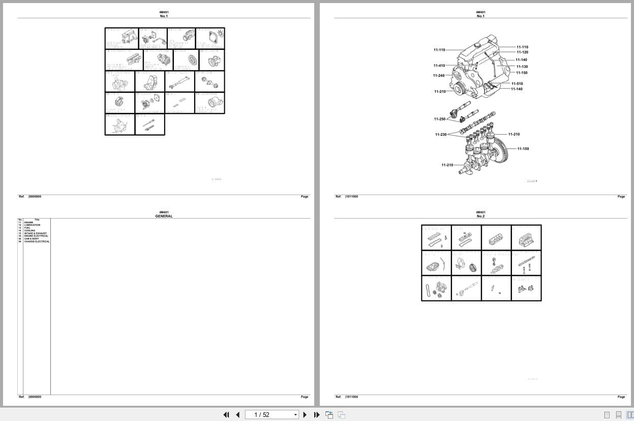 Mitsubishi Fuso Engine 4M401 Spare Parts Catalog (1)
