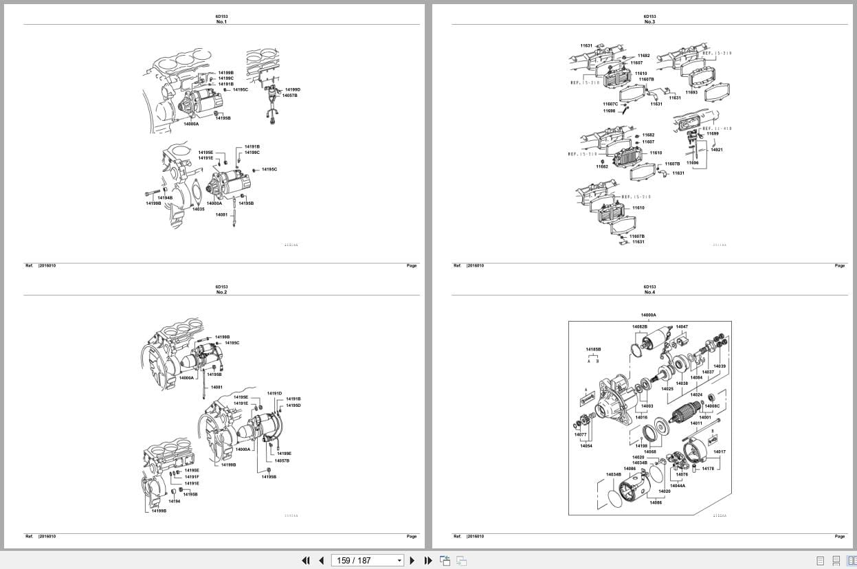 Mitsubishi Fuso Engine 6D153 Spare Parts Catalog (2)