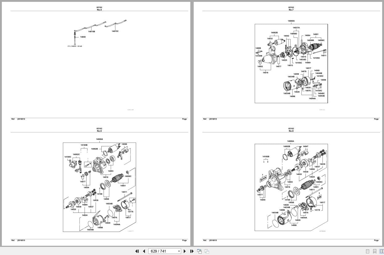 Mitsubishi Fuso Engine 6D162 Spare Parts Catalog (2)