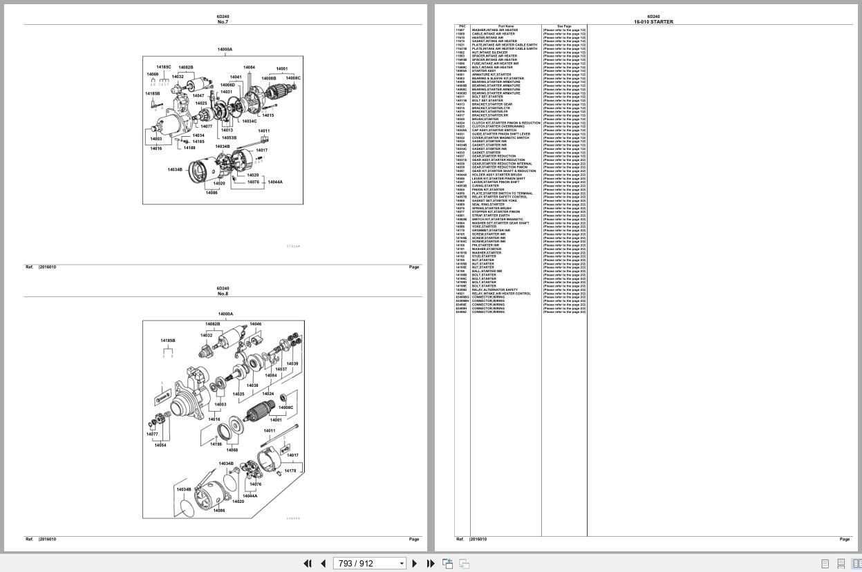 Mitsubishi Fuso Engine 6D240 Spare Parts Catalog (2)