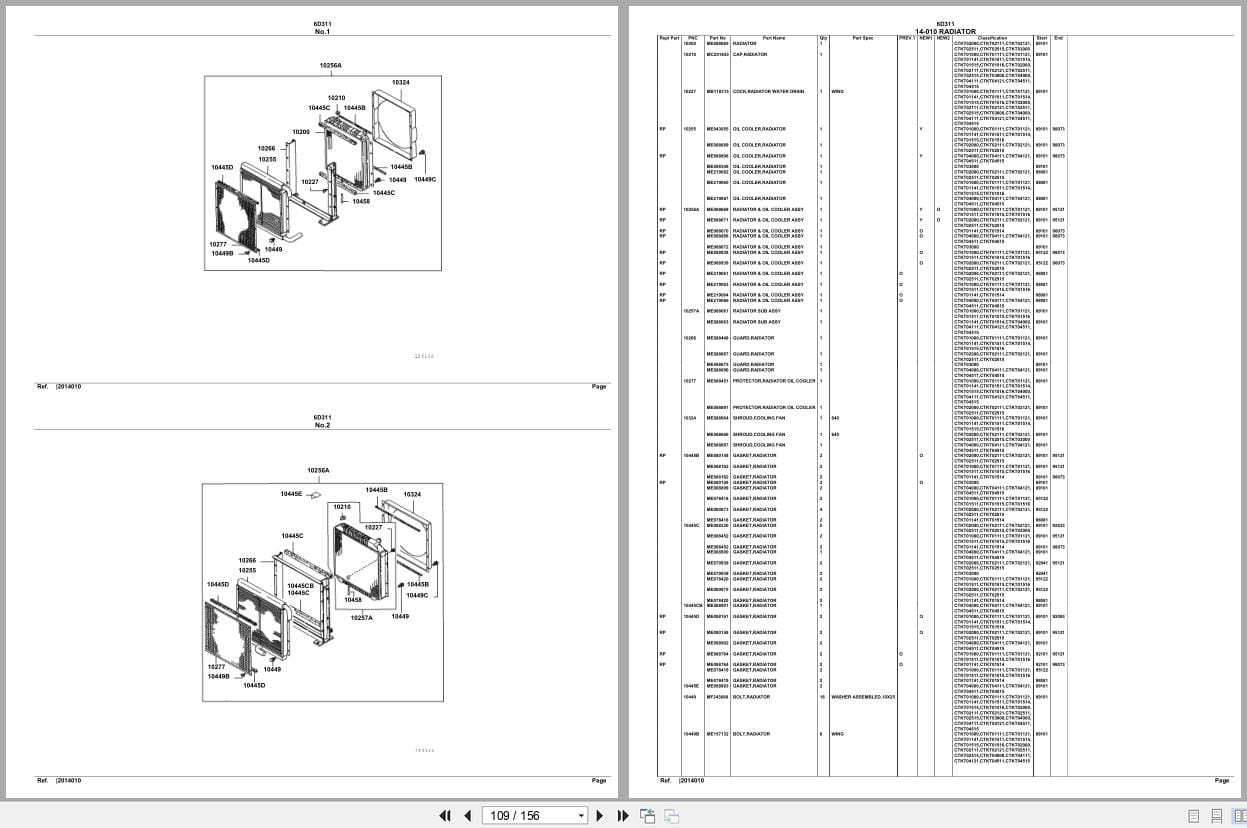 Mitsubishi Fuso Engine 6D311 Spare Parts Catalog (2)