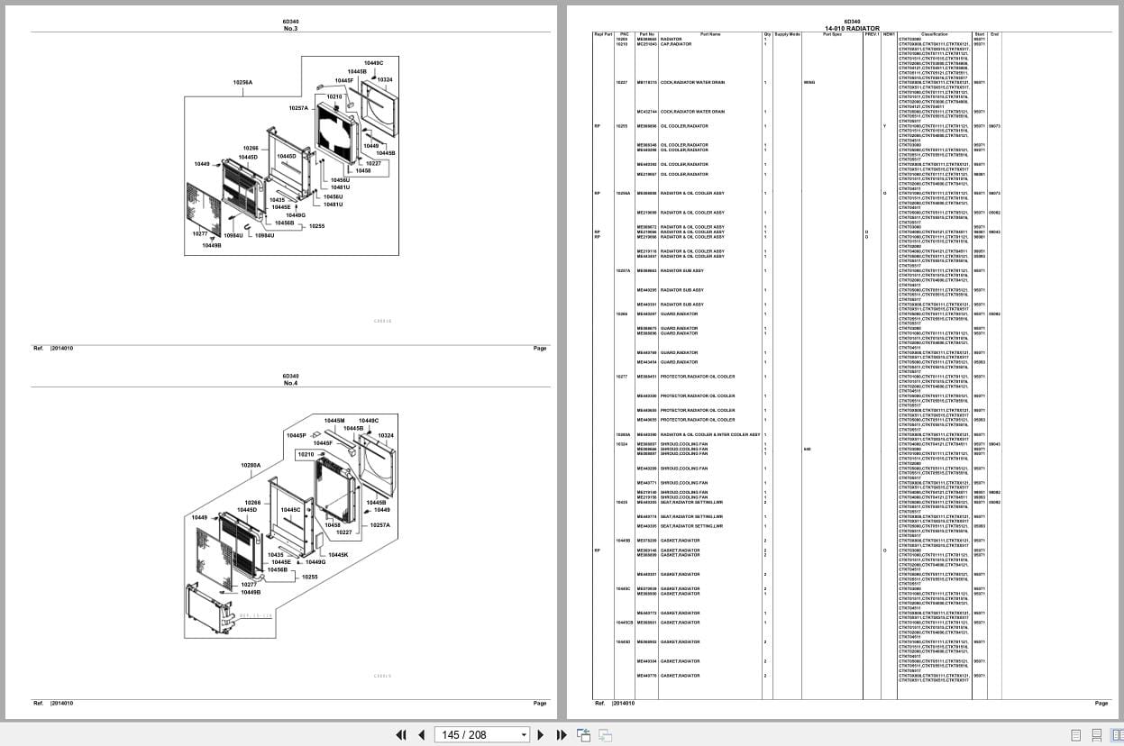 Mitsubishi Fuso Engine 6D340 Spare Parts Catalog (2)