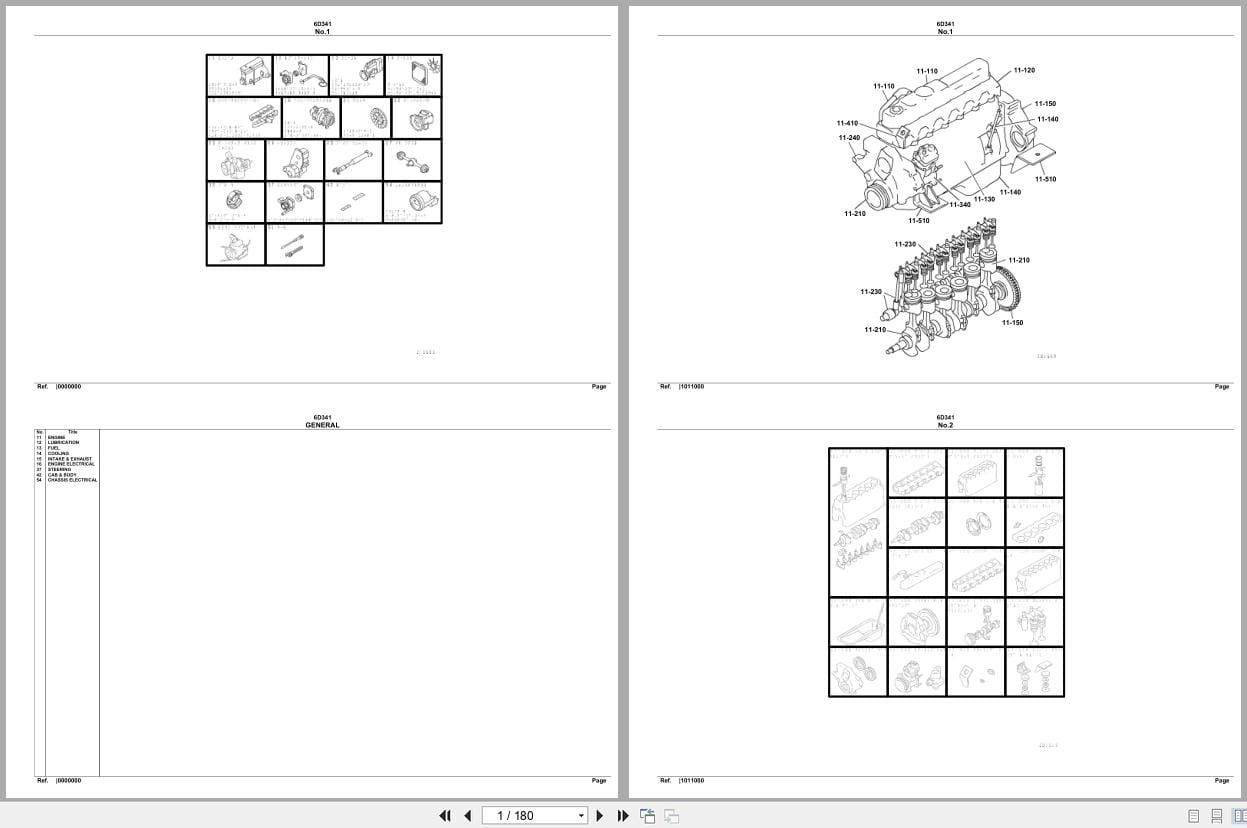 Mitsubishi Fuso Engine 6D341 Spare Parts Catalog (1)