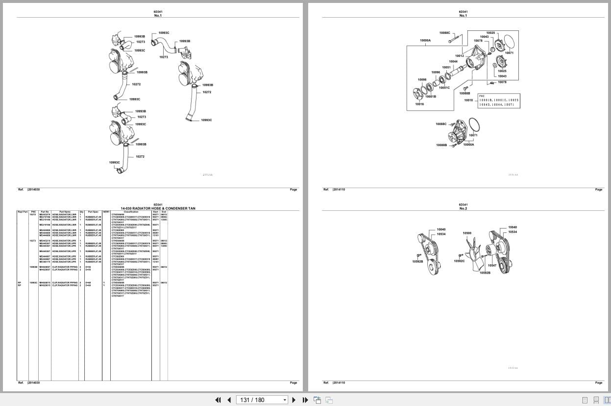 Mitsubishi Fuso Engine 6D341 Spare Parts Catalog (2)