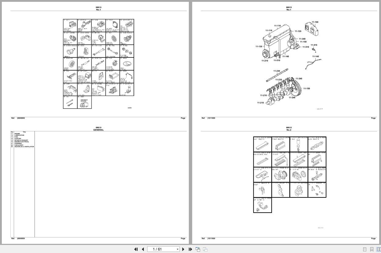 Mitsubishi Fuso Engine 6M610 Spare Parts Catalog (1)