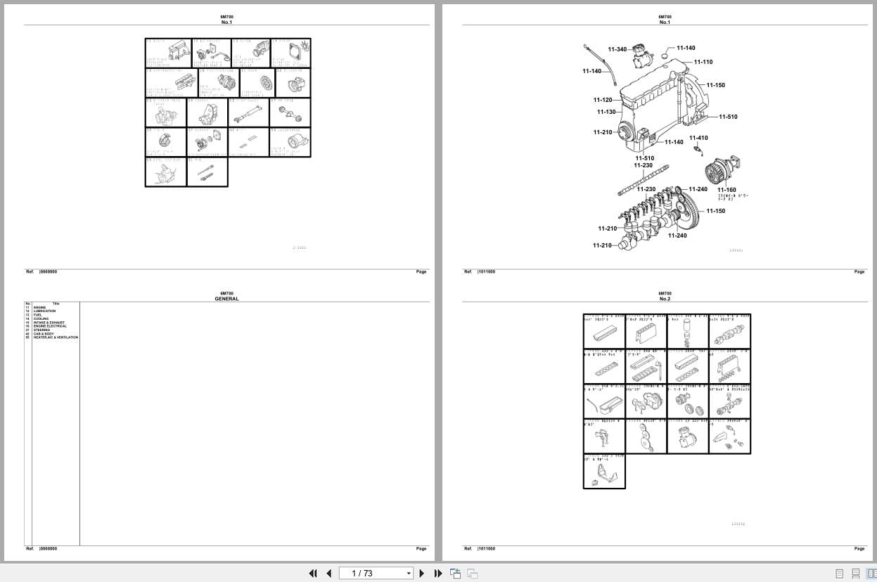 Mitsubishi Fuso Engine 6M700 Spare Parts Catalog (1)