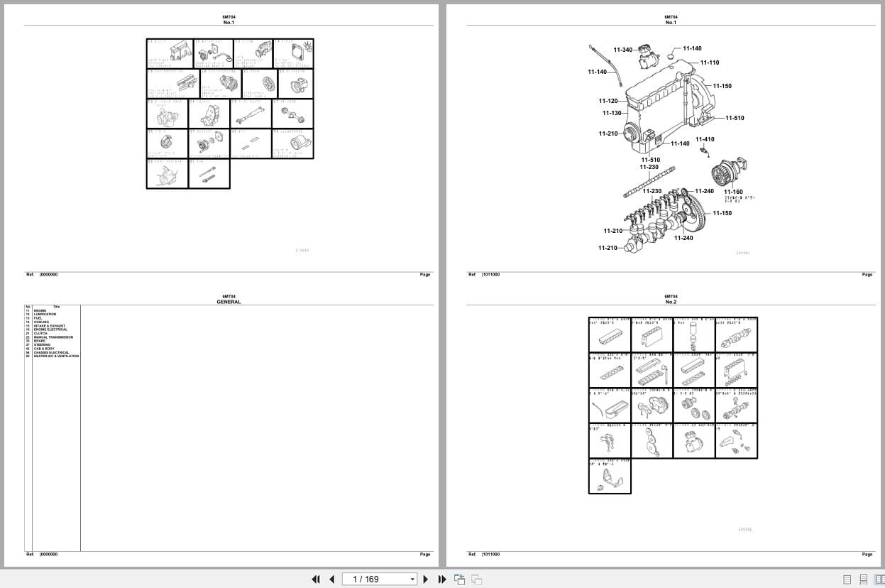 Mitsubishi Fuso Engine 6M704 Spare Parts Catalog (1)