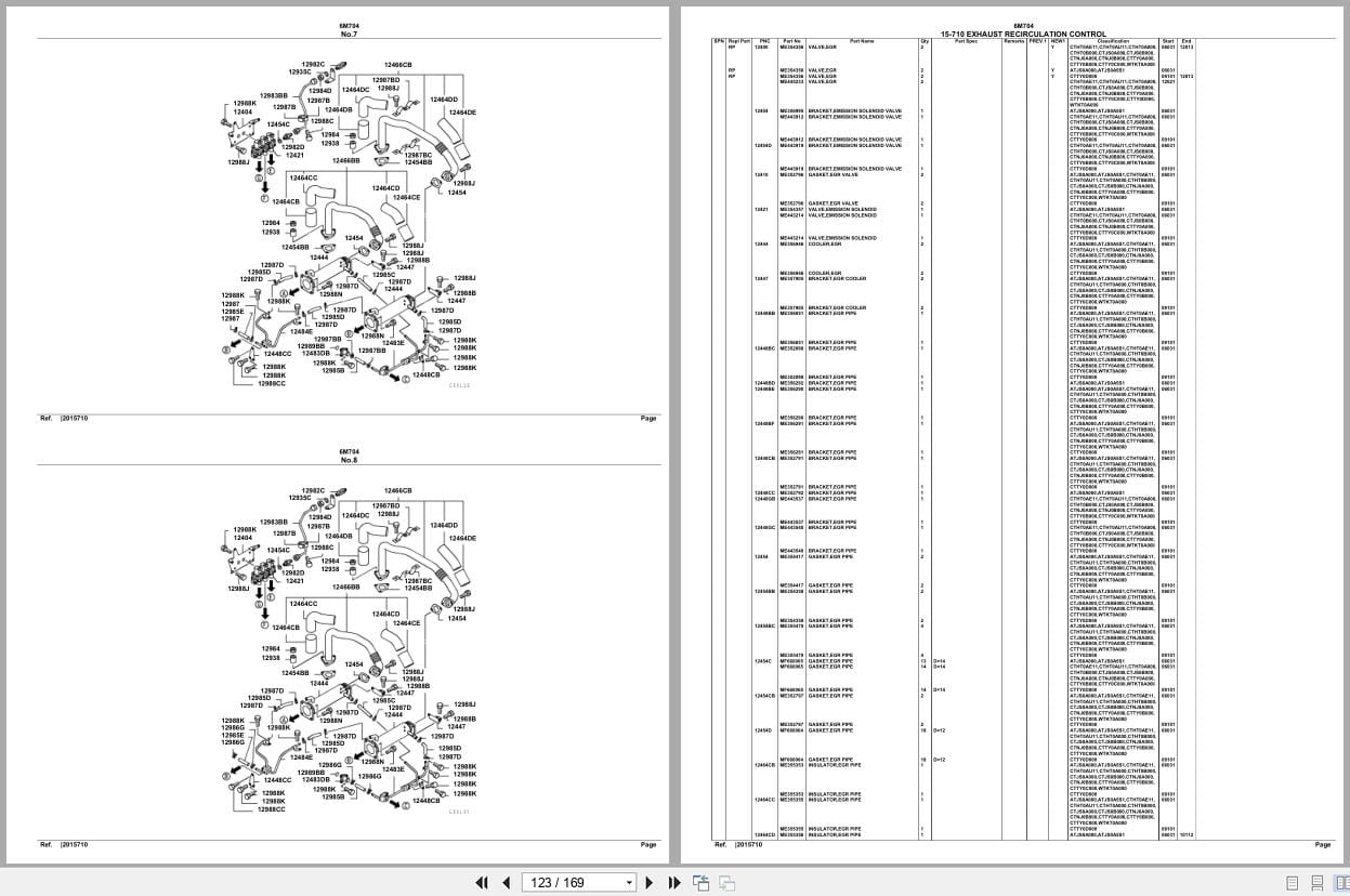 Mitsubishi Fuso Engine 6M704 Spare Parts Catalog (2)