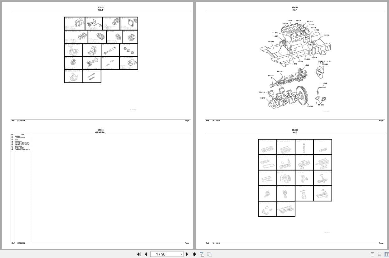 Mitsubishi Fuso Engine 8DC93 Spare Parts Catalog (1)
