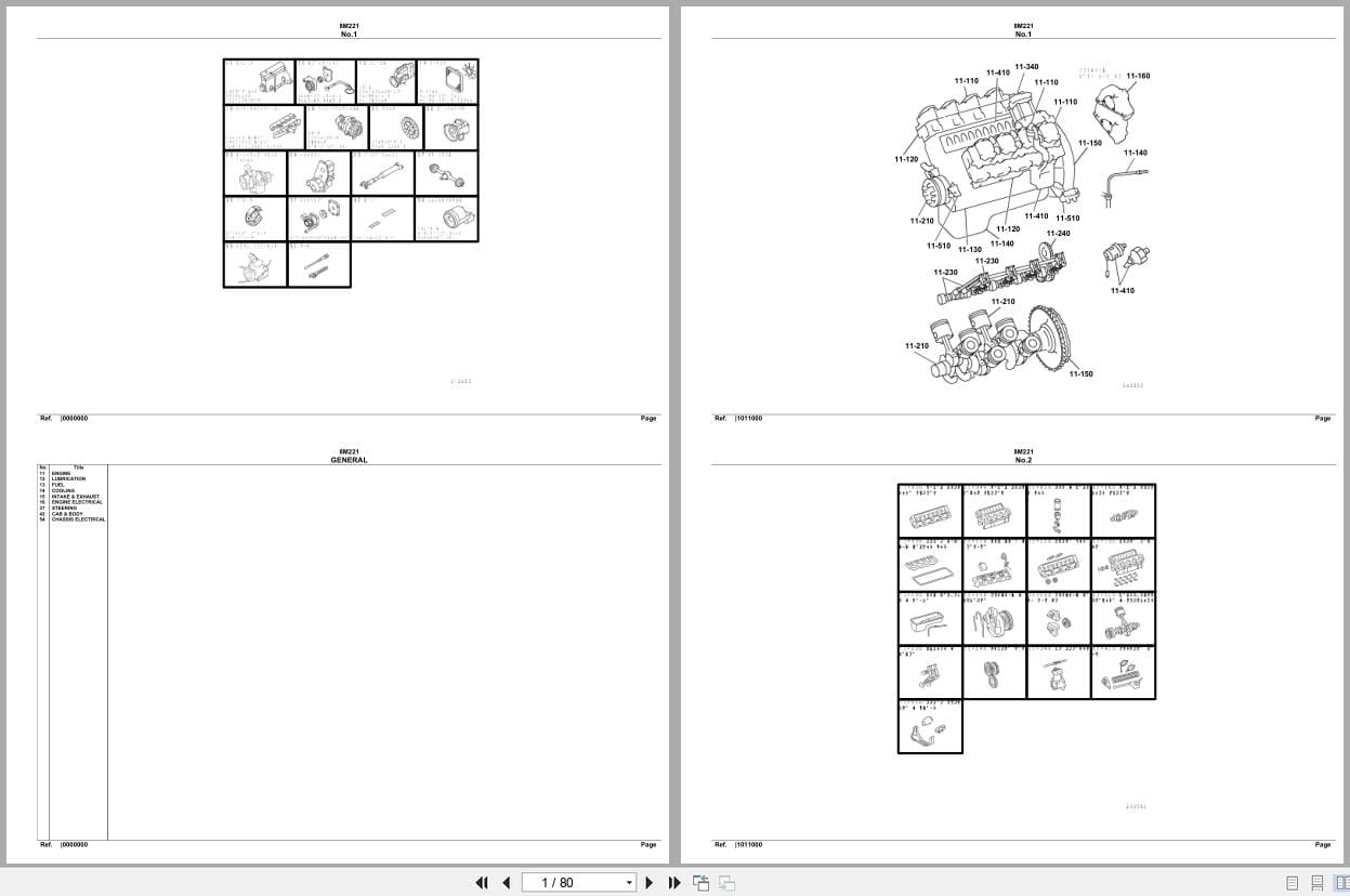 Mitsubishi Fuso Engine 8M221 Spare Parts Catalog (1)