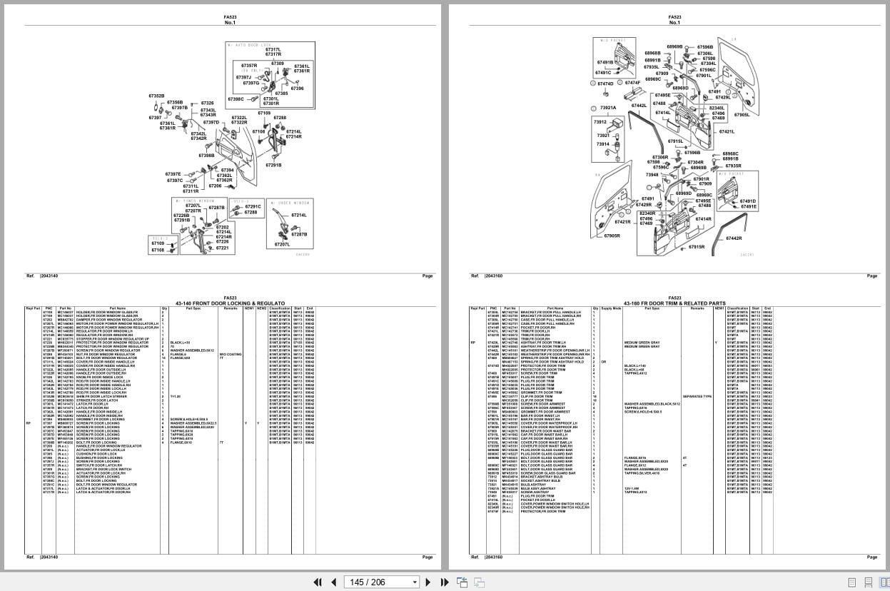 Mitsubishi Fuso Truck FA523 Spare Parts Catalog (2)