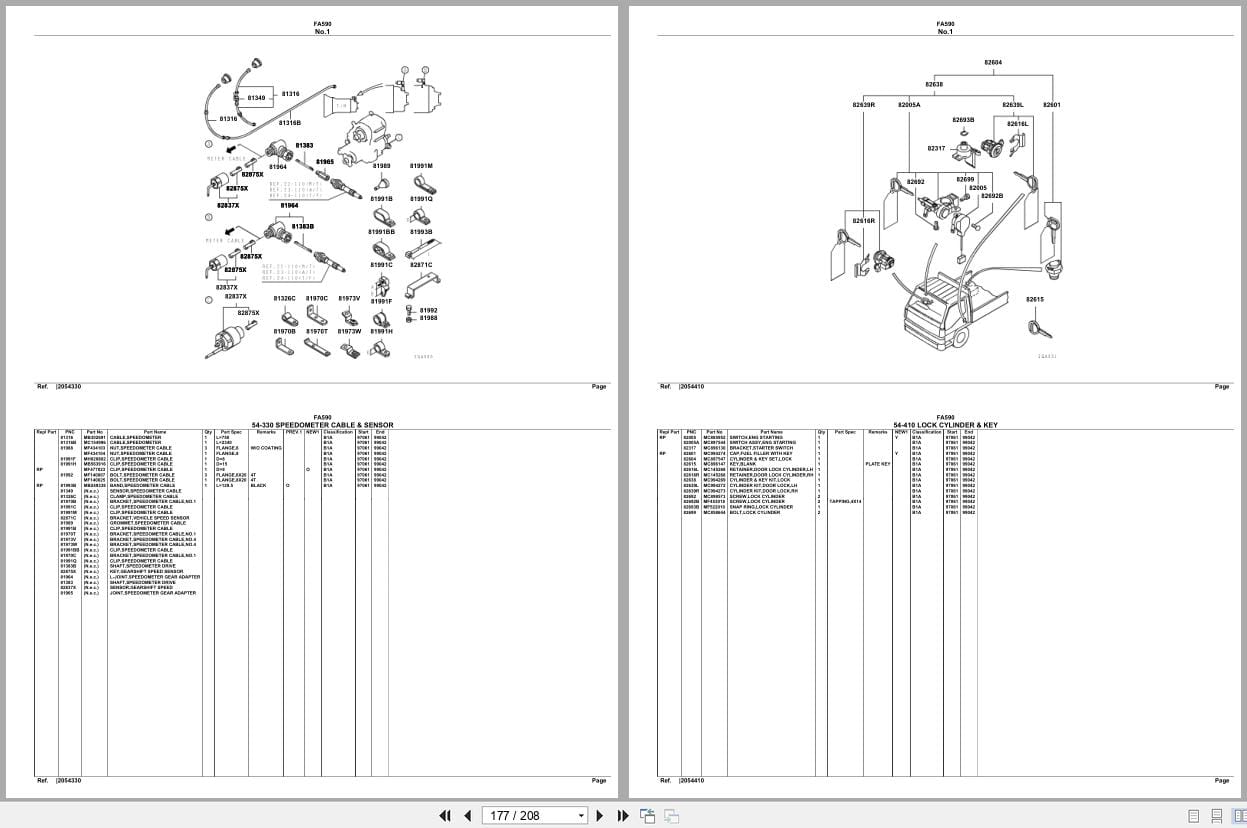 Mitsubishi Fuso Truck FA590 Spare Parts Catalog (2)