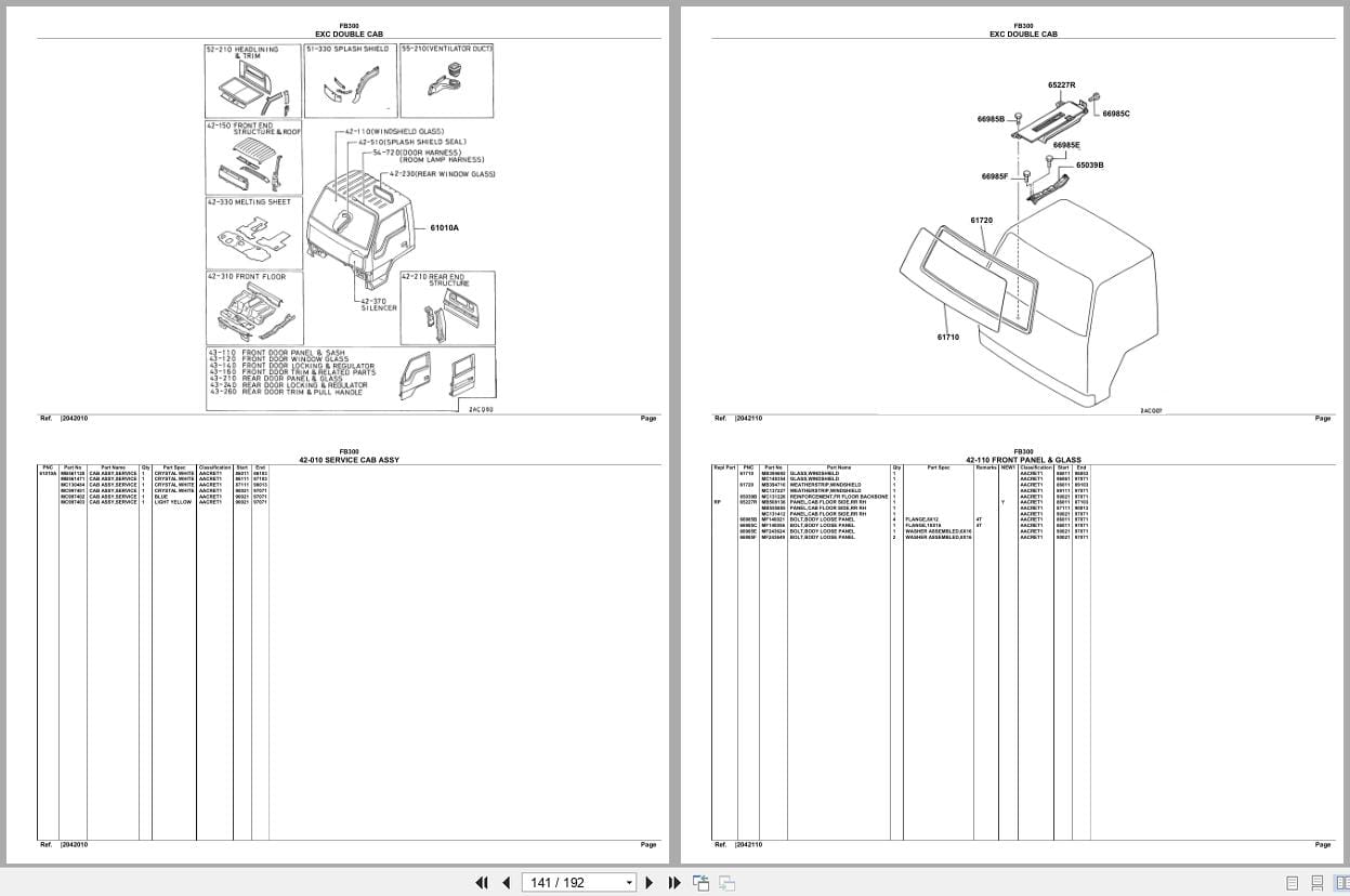 Mitsubishi Fuso Truck FB300 Euro Spare Parts Catalog (2)