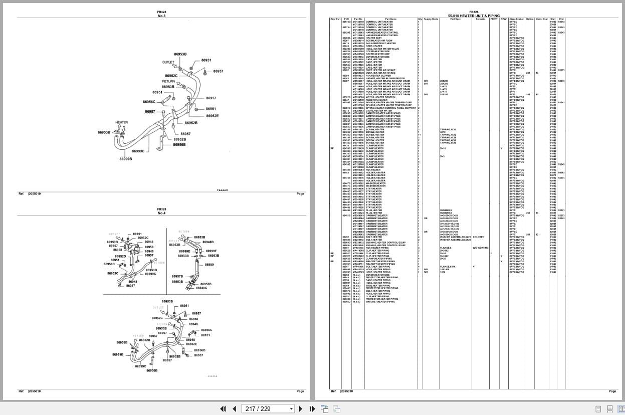 Mitsubishi Fuso Truck FB328 Spare Parts Catalog (2)