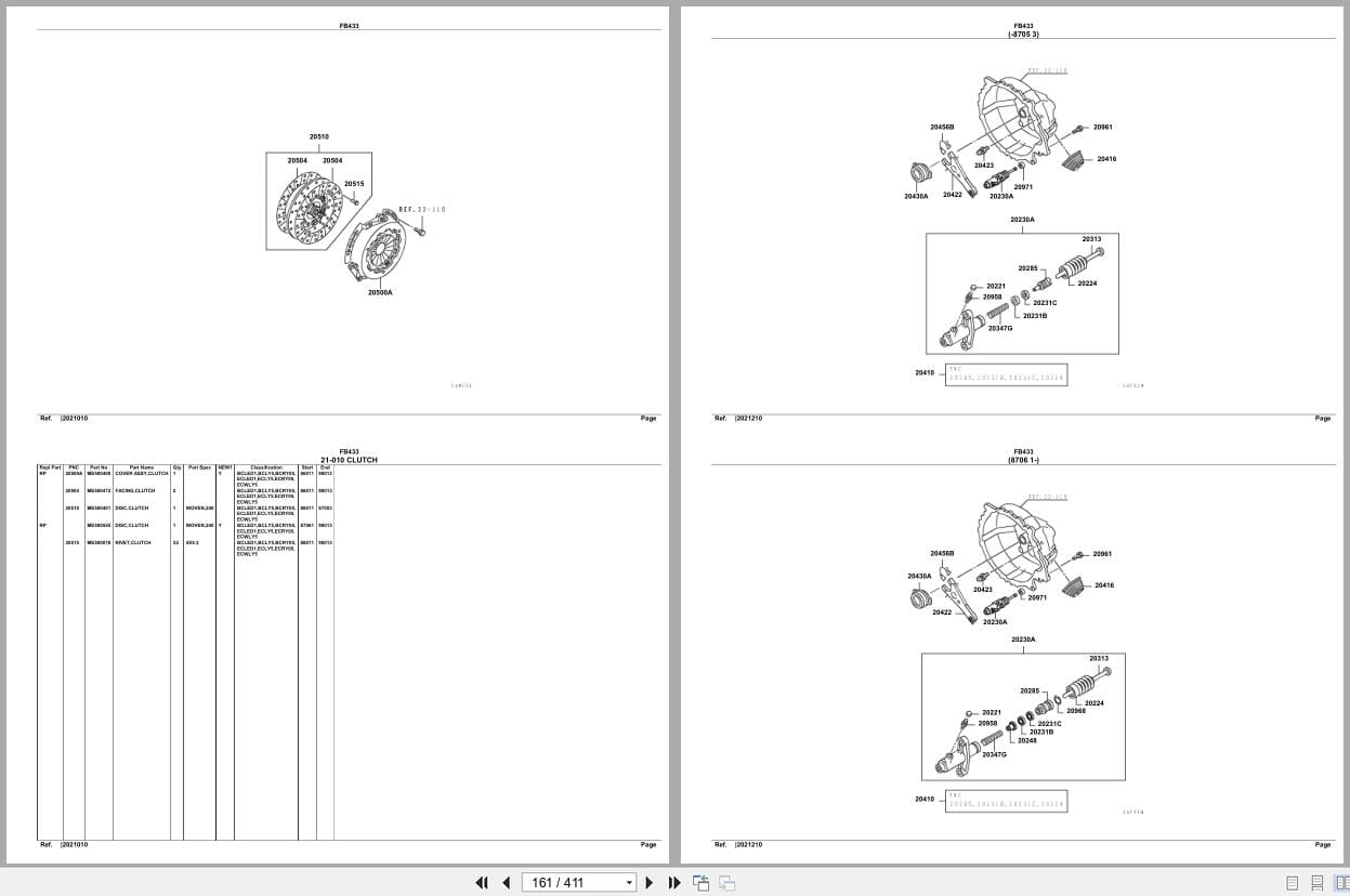 Mitsubishi Fuso Truck FB433 Euro Spare Parts Catalog (2)