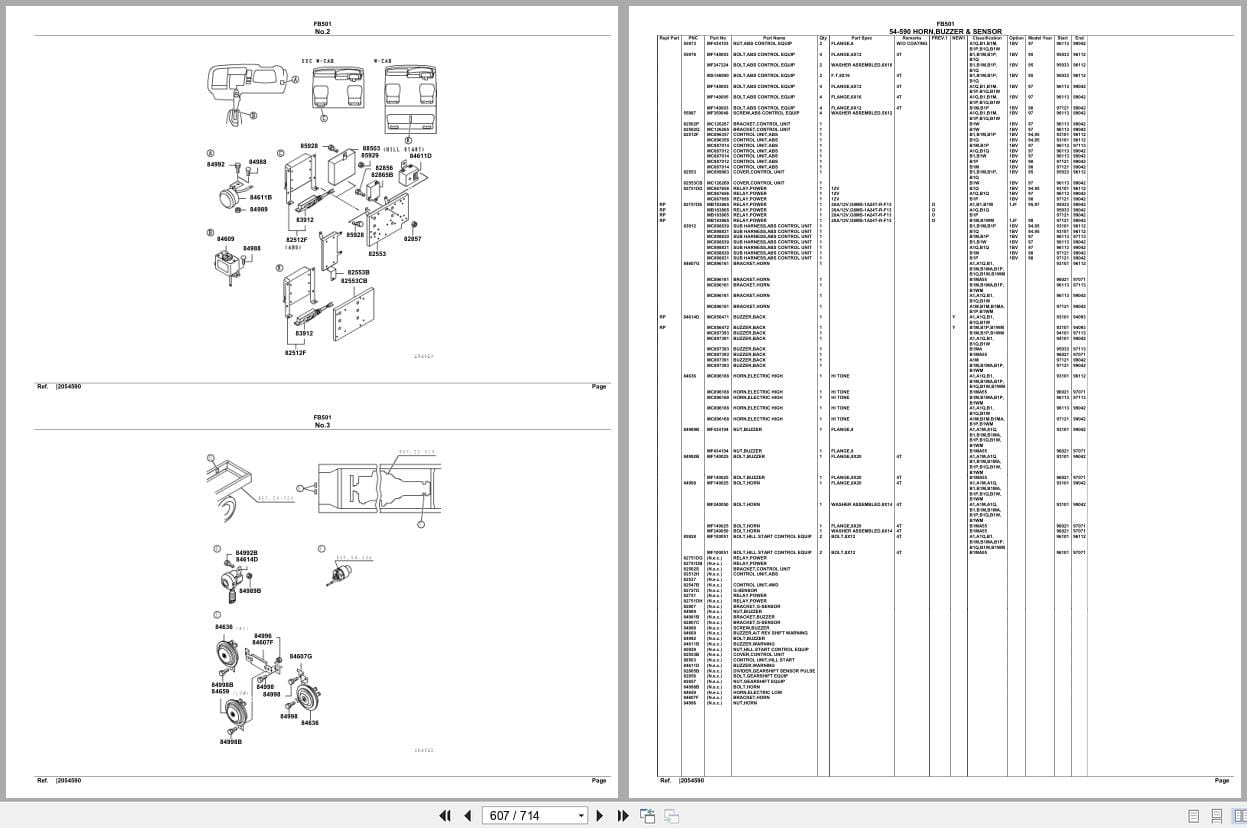 Mitsubishi Fuso Truck FB501 Spare Parts Catalog (2)