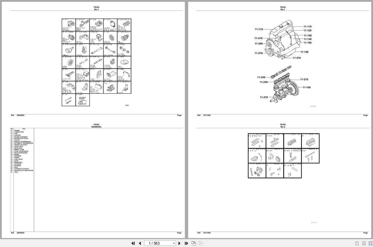 Mitsubishi Fuso Truck FB50A Spare Parts Catalog (1)