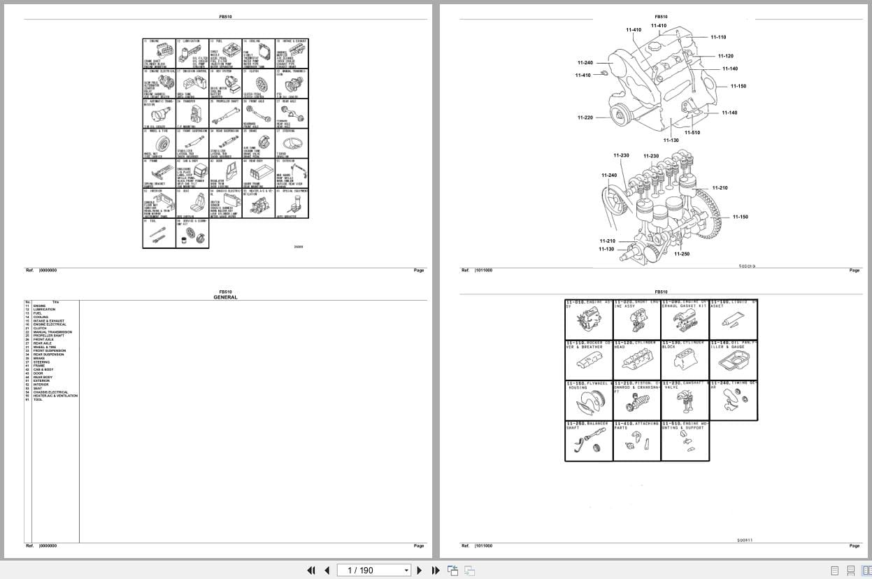 Mitsubishi Fuso Truck FB510 GXP Spare Parts Catalog (1)