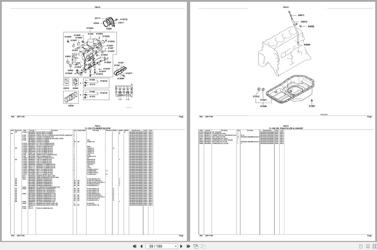 Mitsubishi Fuso Truck FB510 GXP Spare Parts Catalog (2)