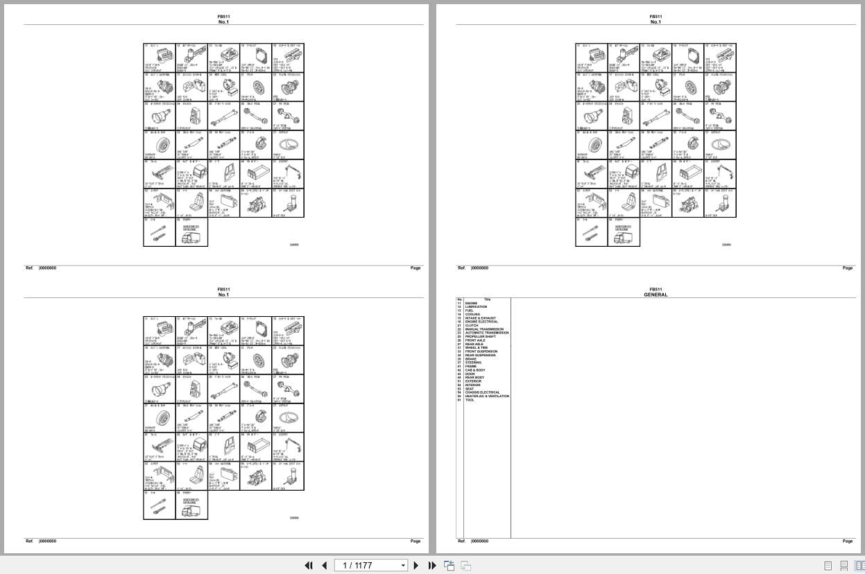 Mitsubishi Fuso Truck FB511 Spare Parts Catalog (1)
