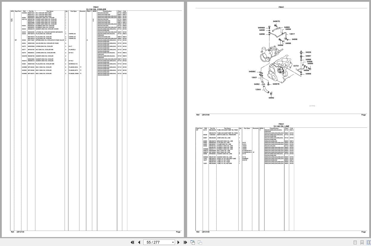 Mitsubishi Fuso Truck FB641 Euro Spare Parts Catalog (2)