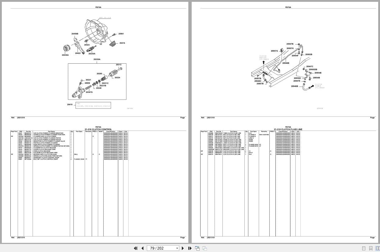 Mitsubishi Fuso Truck FB70A GXP Spare Parts Catalog (2)
