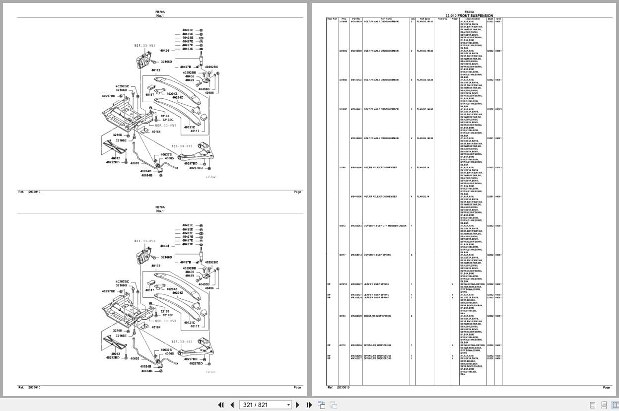 Mitsubishi Fuso Truck FB70A Spare Parts Catalog (2)