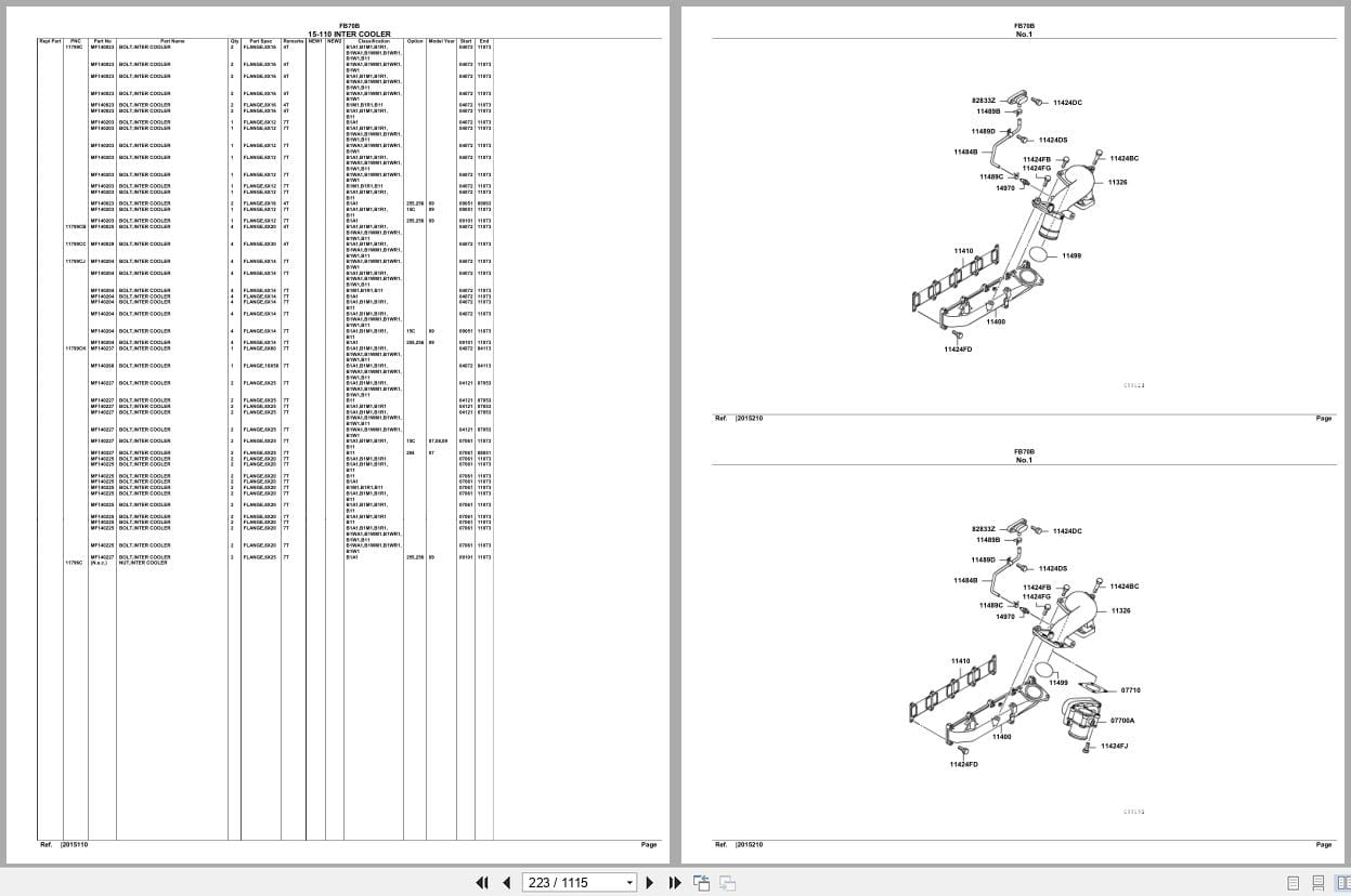 Mitsubishi Fuso Truck FB70B Spare Parts Catalog (2)