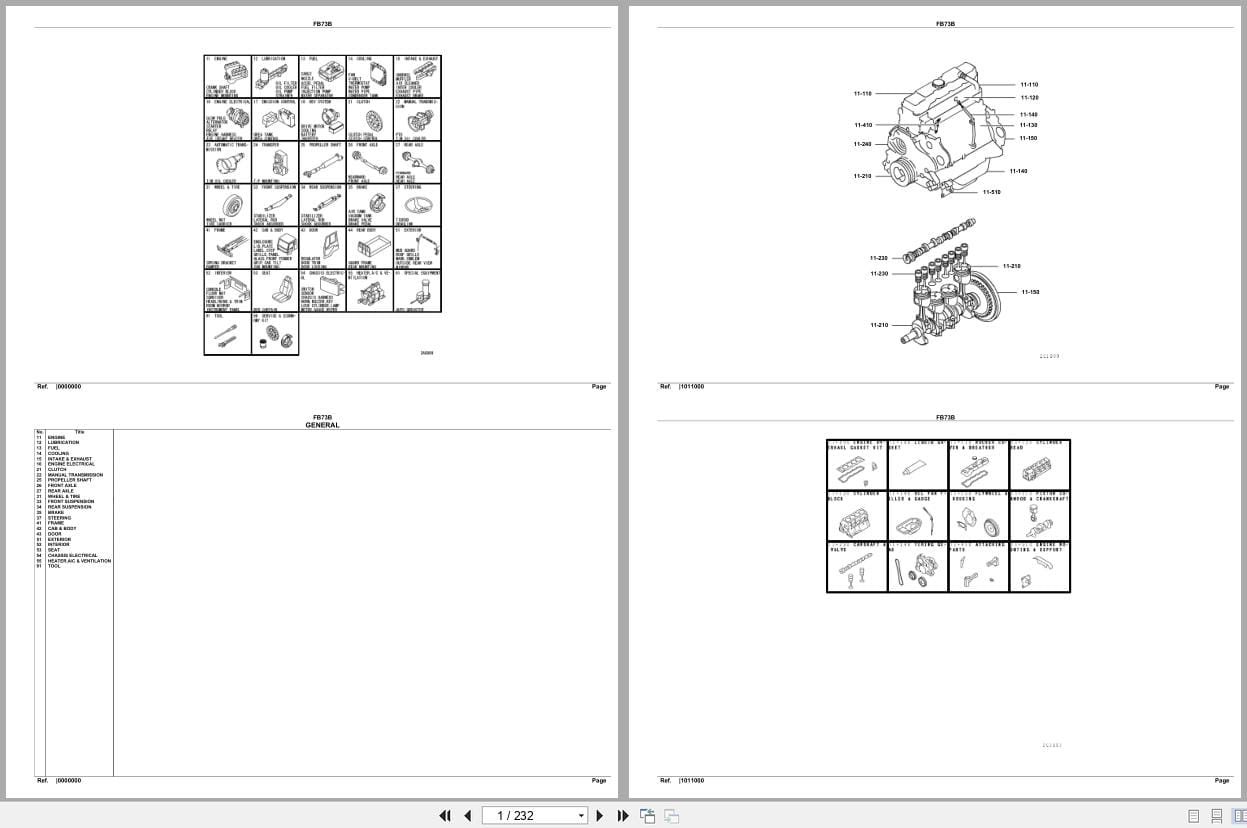 Mitsubishi Fuso Truck FB73B GXP Spare Parts Catalog (1)