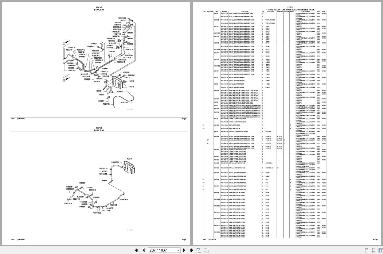 Mitsubishi Fuso Truck FB73S Euro Spare Parts Catalog (2)
