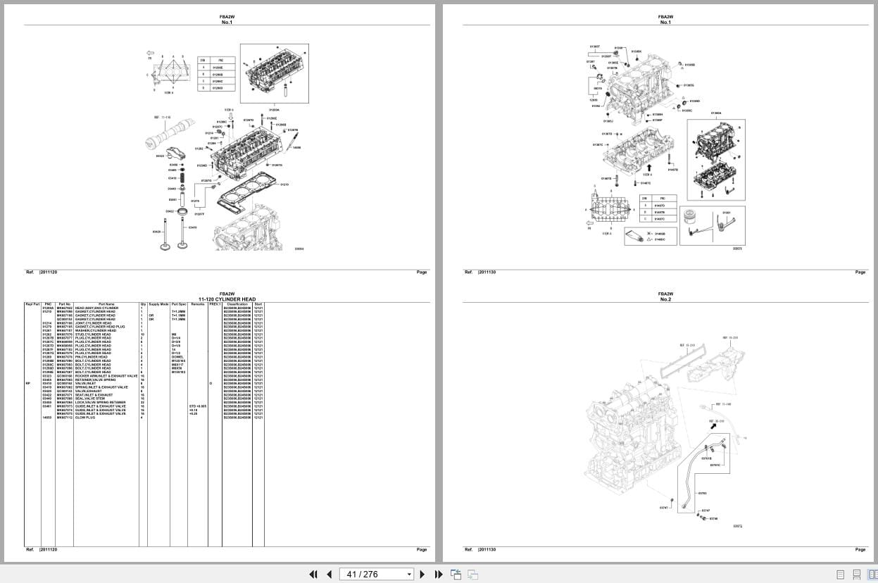 Mitsubishi Fuso Truck FBA2W Spare Parts Catalog (2)