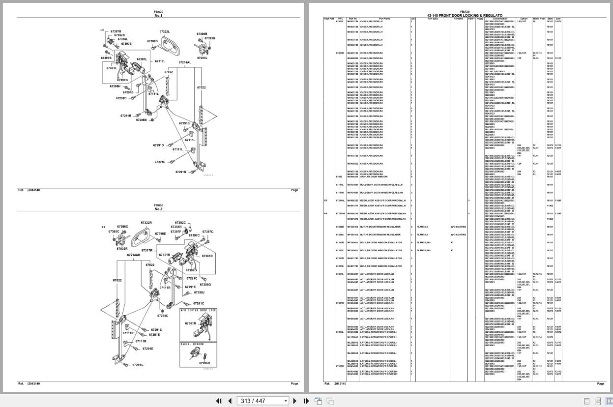 Mitsubishi Fuso Truck FBA30 Spare Parts Catalog (2)