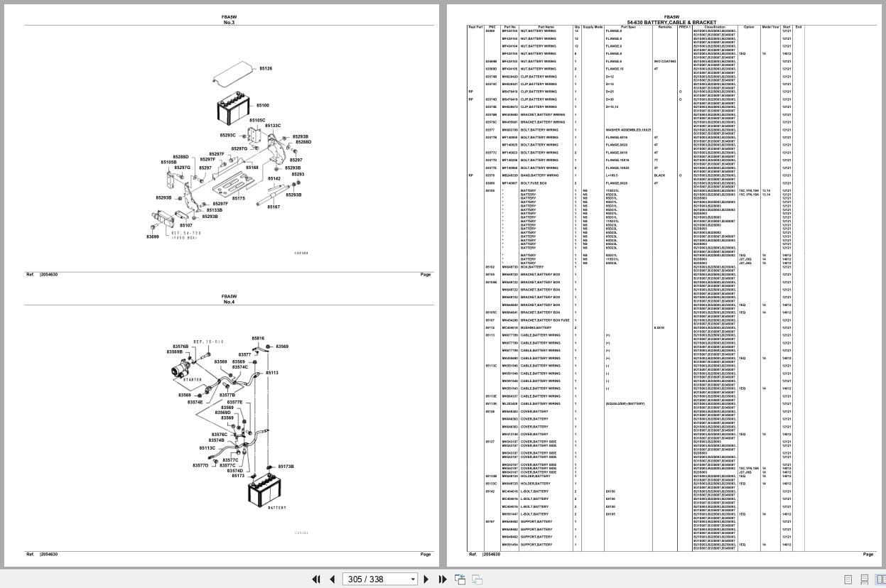 Mitsubishi Fuso Truck FBA5W Spare Parts Catalog (2)