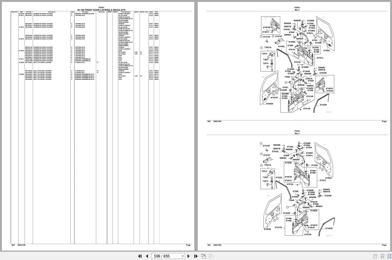 Mitsubishi Fuso Truck FD501 Spare Parts Catalog (2)
