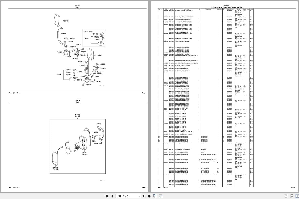 Mitsubishi Fuso Truck FDA2W Spare Parts Catalog (2)