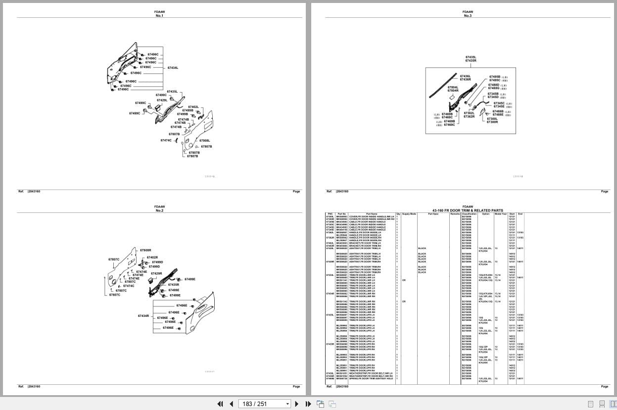 Mitsubishi Fuso Truck FDA4W Spare Parts Catalog (2)
