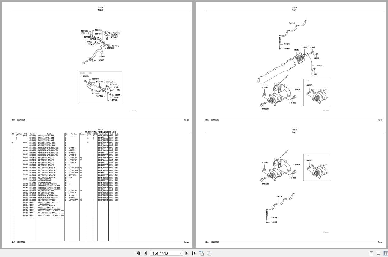 Mitsubishi Fuso Truck FE307 Spare Parts Catalog (2)