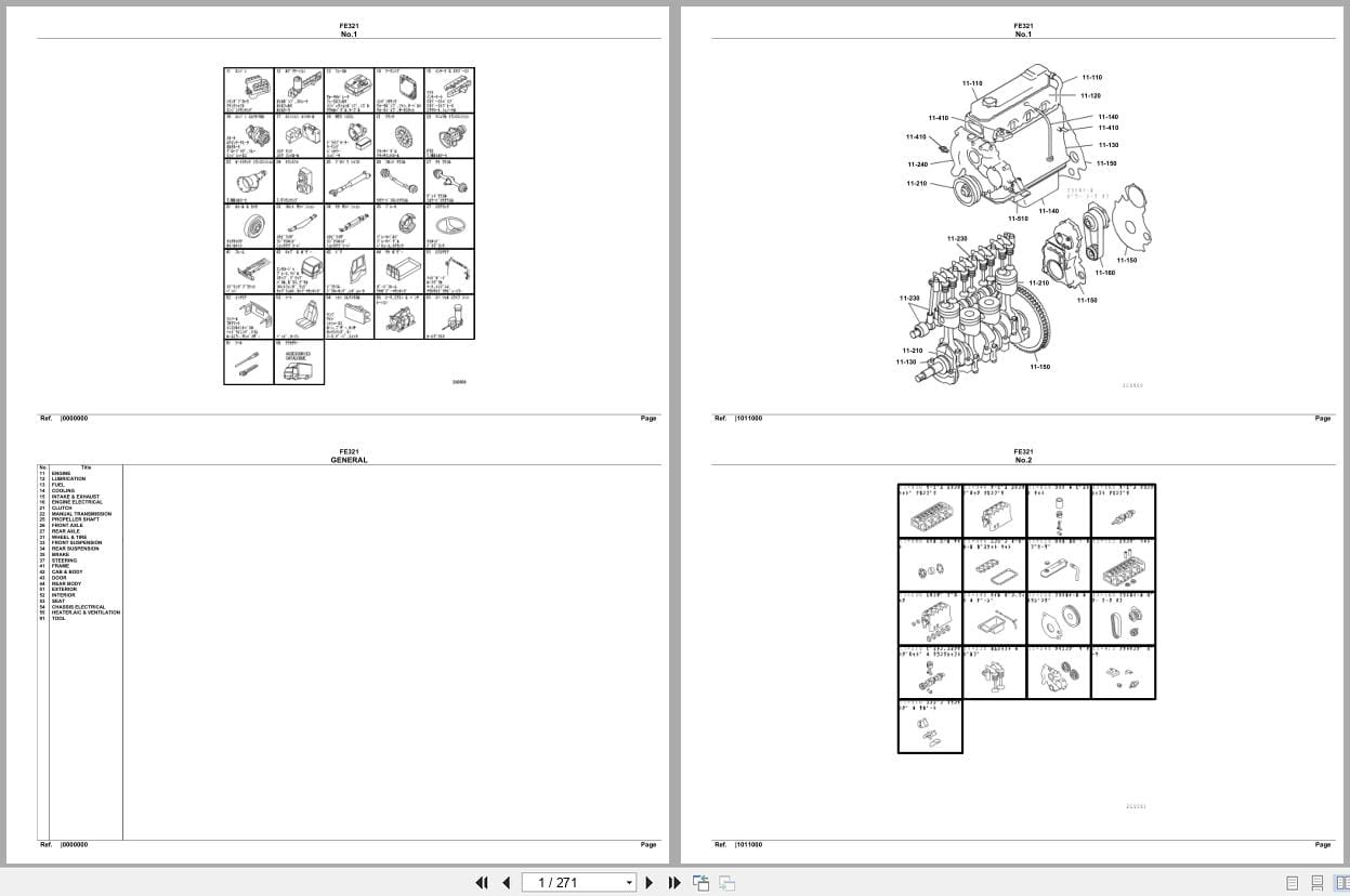 Mitsubishi Fuso Truck FE321 Spare Parts Catalog (1)